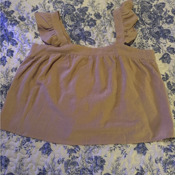 Tan Ruffle Top and Shorts Set - Picture 2 of 8